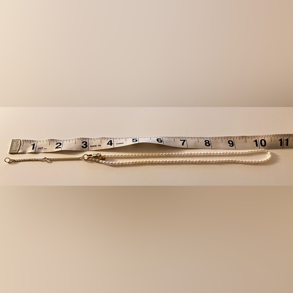 Madewell Micro Pearl Choker Necklace Gold Tone, NWOT - Picture 4 of 5